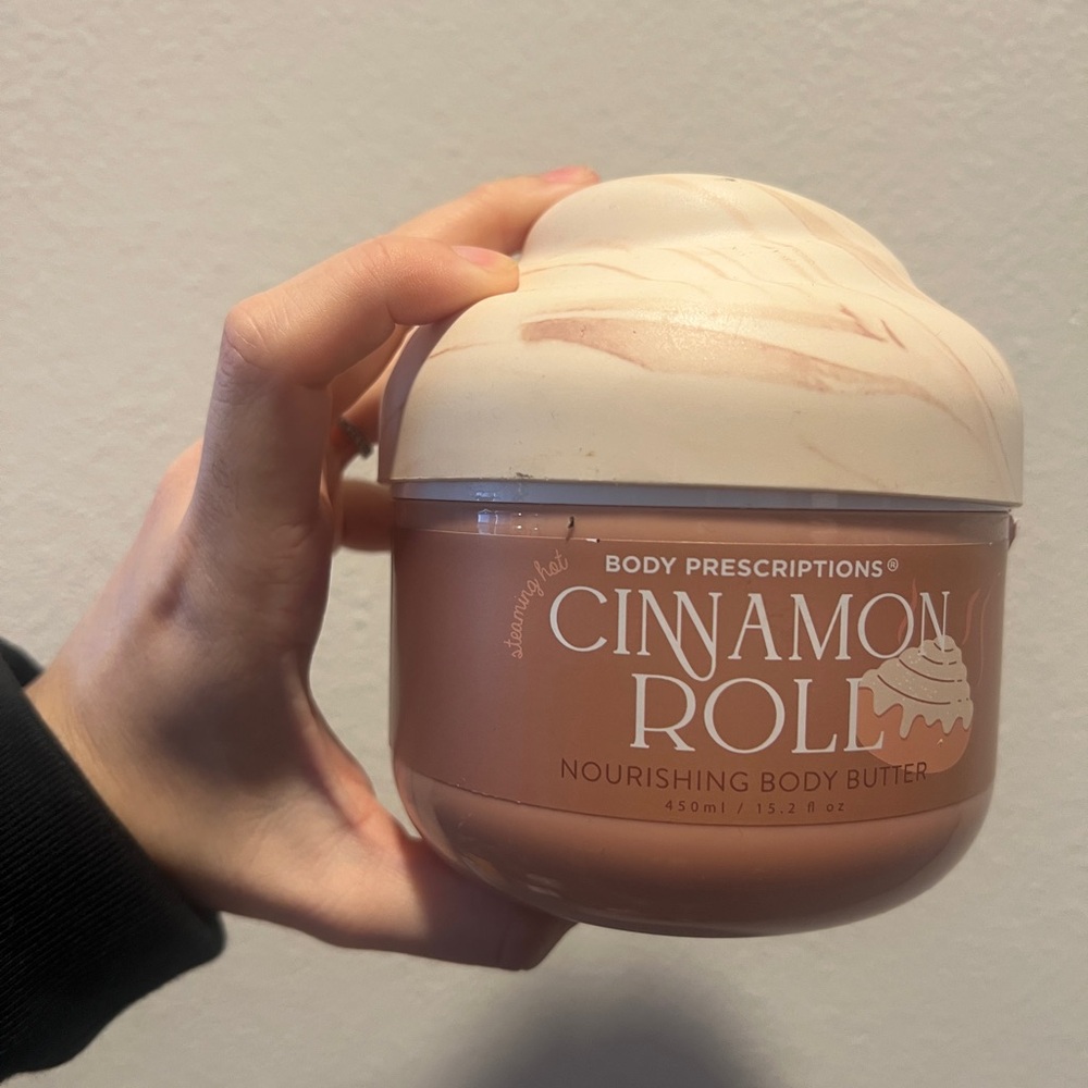 New! Gourmand Body Prescriptions Cinnamon Roll Nourishing Body Butter Cream